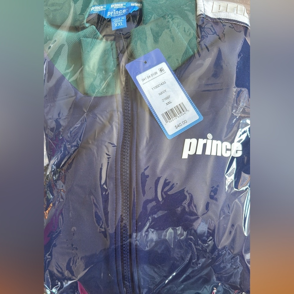 Prince Men's Blue and Green Track Jacket Size XXL - Picture 3 of 3